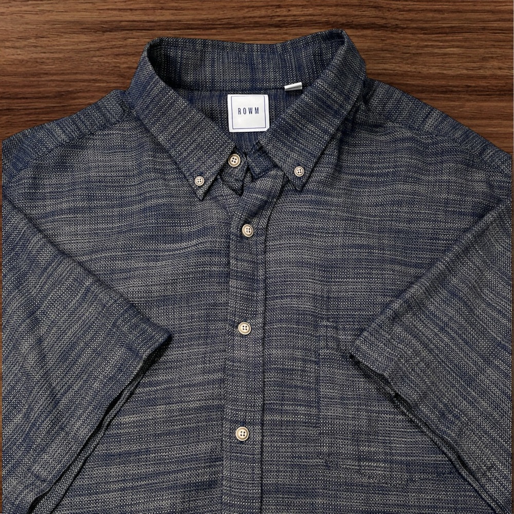 ROWM Men’s Short Sleeve Casusal Button Down Shirt. Size 2XB